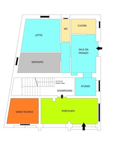 Villa a Pochi Passi, Completa di Tutti i Servizi. Buono Stato.